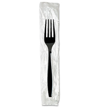 Dixie® Individually Wrapped Heavyweight Forks, Polystyrene, Black, 1,000-carton freeshipping - TVN Wholesale